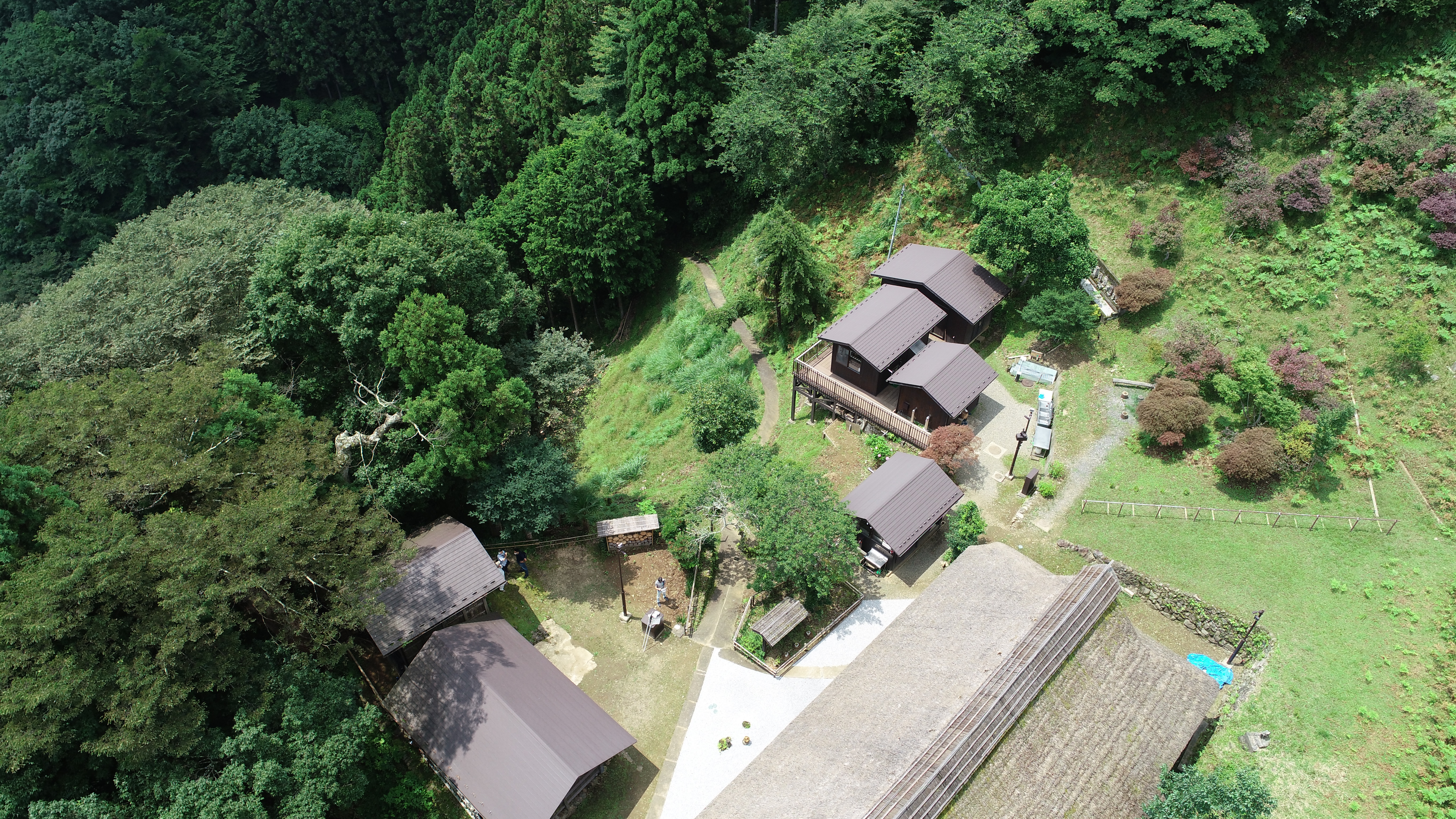 東京都檜原村小林家住宅空撮写真1