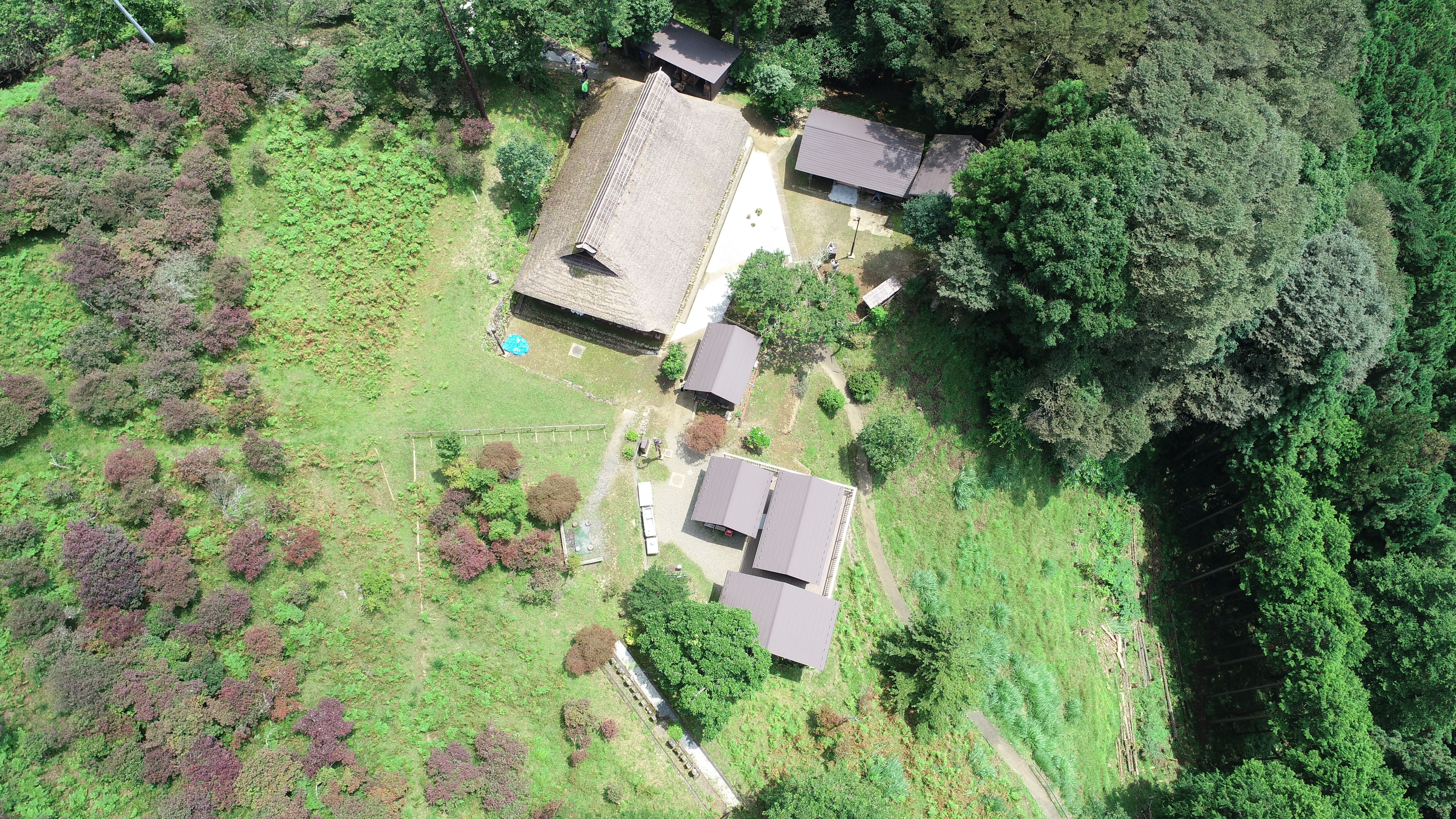 東京都檜原村小林家住宅空撮写真2